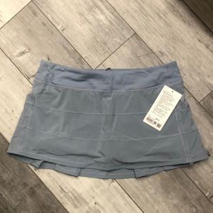 NWT Lululemon Pace Rival Skirt Chambray Sz 12